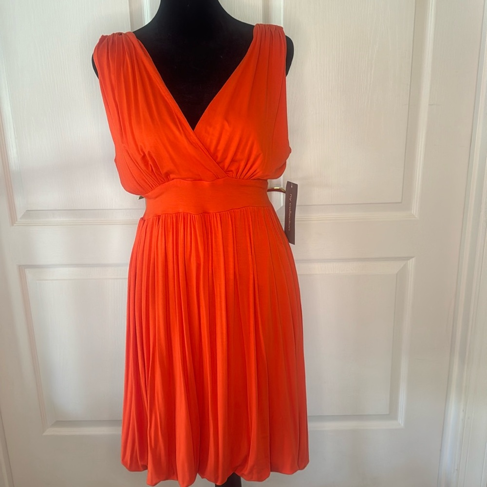 Orange Whimsical Dress (Jersey material)